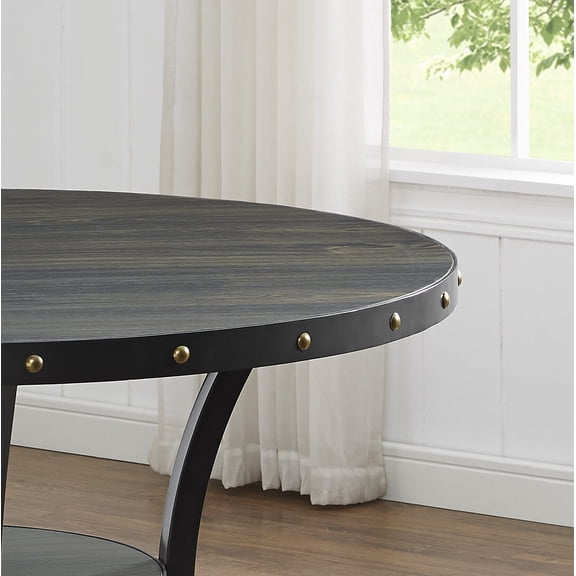 Dining Tables Biony Dining Collection Espresso Wood Railhead Dining Table,Wooden Dining Tables