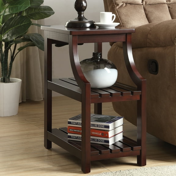 Dining Tables, Espresso Side Table with USB Power Dock, Coffee Tables, End Tables,