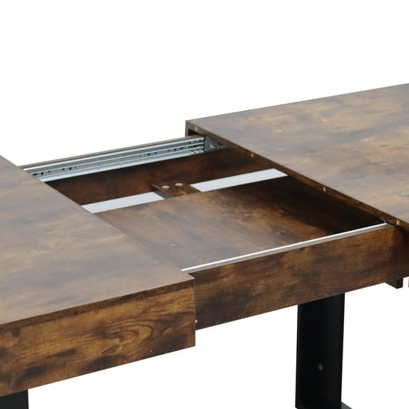 Dining Tables Extendable Dining Room Table for 6 8 10, Modern Farmhouse Wooden Kitchen Expanding Table, Long Large Expandable Dining Room Conference Table,Modern Dining Tables