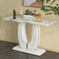 thumbnail image 1 of Modern Simple Rectangular Counter Bar Table 47.24" x 18.11" x 29.52" for Various Spaces like Living Room, Bedroom, Balcony - BT-1280, 1 of 22