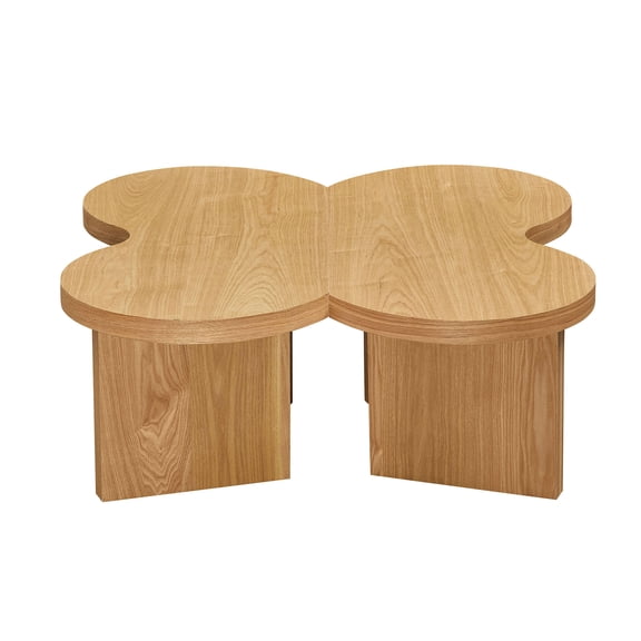 Dining Tables Modern Butterfly MDF Coffee Table, Used In Living Rooms, Bedrooms, Offices, With A Butterfly Shaped Appearance, NATURE,Coffee Tables