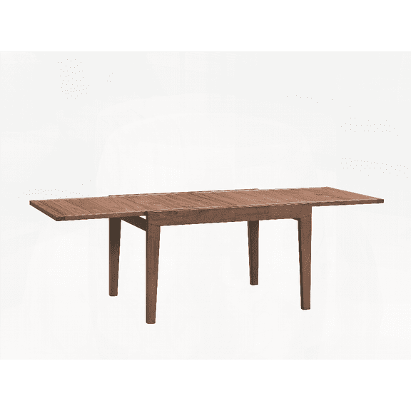 Mayah Dining Table with Walnut Finish & Extension Leaf (35"W x 47"-94"L)