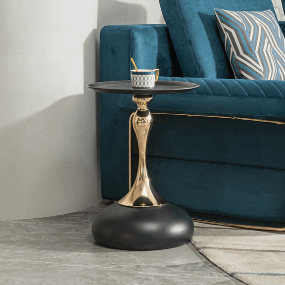 Dining Tables for Small Spaces - Black MDF with Easy Assembly & Stable Legs