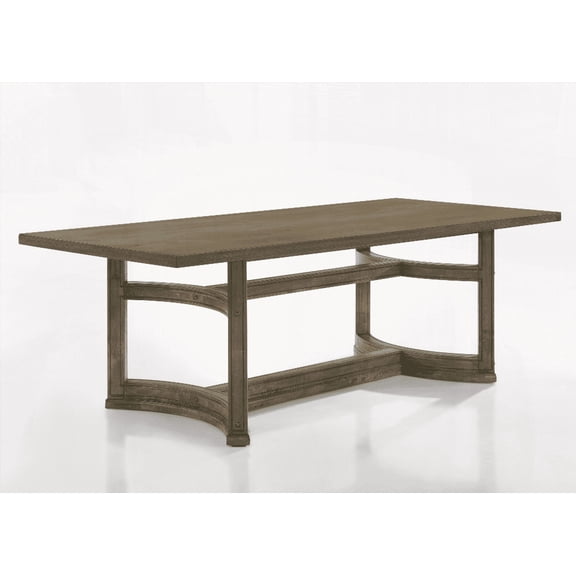 Parfield Weathered Oak Finish Dining Table for 4 | Small Space Friendly | Easy Assembly