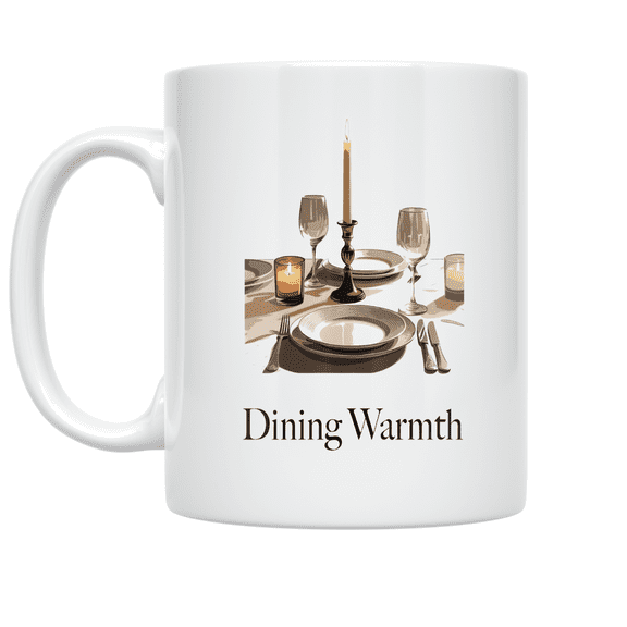 Dining Warmth Table Setting - Dinner Host - 11 oz Ceramic Coffee Mug