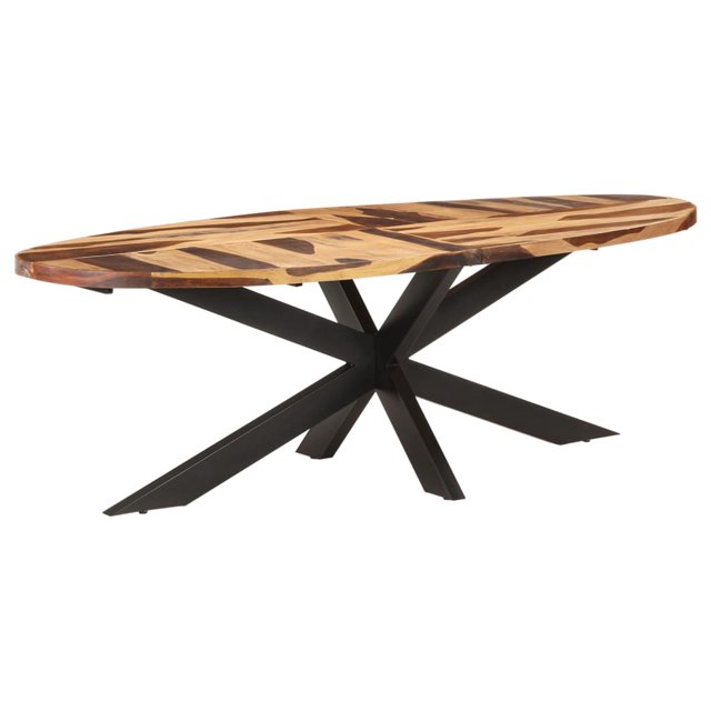 Dining table 240x100x75 cm acacia wood honey coloured