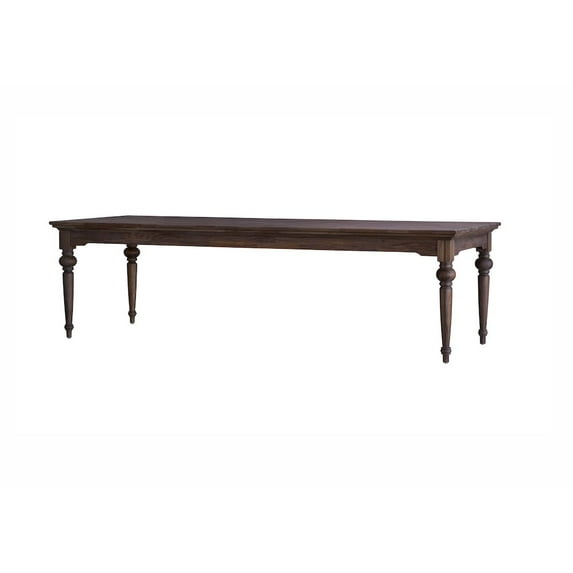 Nova Solo T909TK Hygge Dining Table 280, Dark Stain & Teak - 39.37 x 110.24 x 30.71 in.