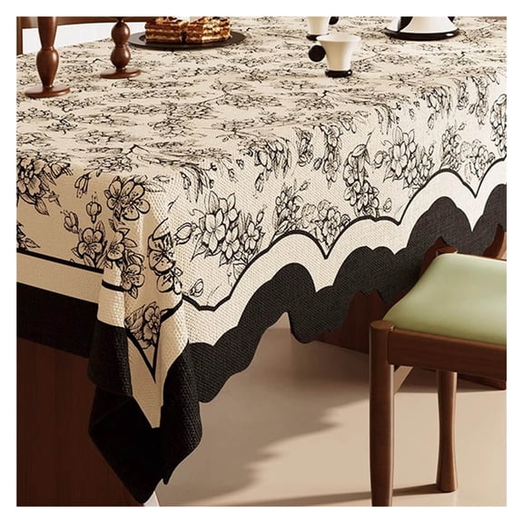 Dining table cloth, American tablecloth washable, rectangular tablecloth, water-repellent tablecloth, 100x140cm table linen, for coffee table, dining table tablecloth