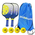 thumbnail image 1 of Dink Buddy - 2-in-1 Budding Pro Pickleball Kiddie Set, Complete with 4 Kelso Balls, 2 Mini Pickleball Paddles, & 1 Child-Sized Drawstring Backpack, 1 of 7