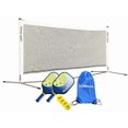 thumbnail image 1 of Dink Buddy - 3-in-1 Budding Pro Pickleball Kiddie Set, Complete with 1 Collapsible Kids’ Pickleball Net, 4 Kelso Balls, 2 Mini Paddles, & 1 Child-Sized Drawstring Backpack, 1 of 8