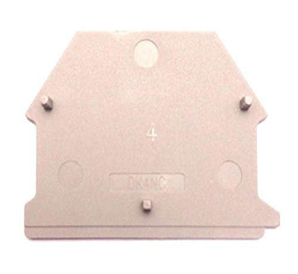 Dinkle SS4 DIN Rail Terminal Block End Bracket Screw Type 35mm Rail Pack Of 50