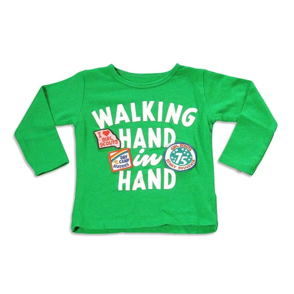 Dinky Souvenir - Big Girls' Long Sleeve Floral Top 22413-10 (green)