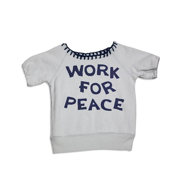 Dinky Souvenir - Little Girls Short Sleeve Sweatshirt 31168-4 (Light Blue)