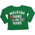 thumbnail image 1 of Dinky Souvenir by Gold Rush - Little Girls Long Sleeve Top 26215-2 (GREEN), 1 of 3