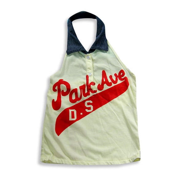 Dinky Souvenir by Gold Rush Outfitters - Little Girls Halter Top 16625-4 (pale yellow)