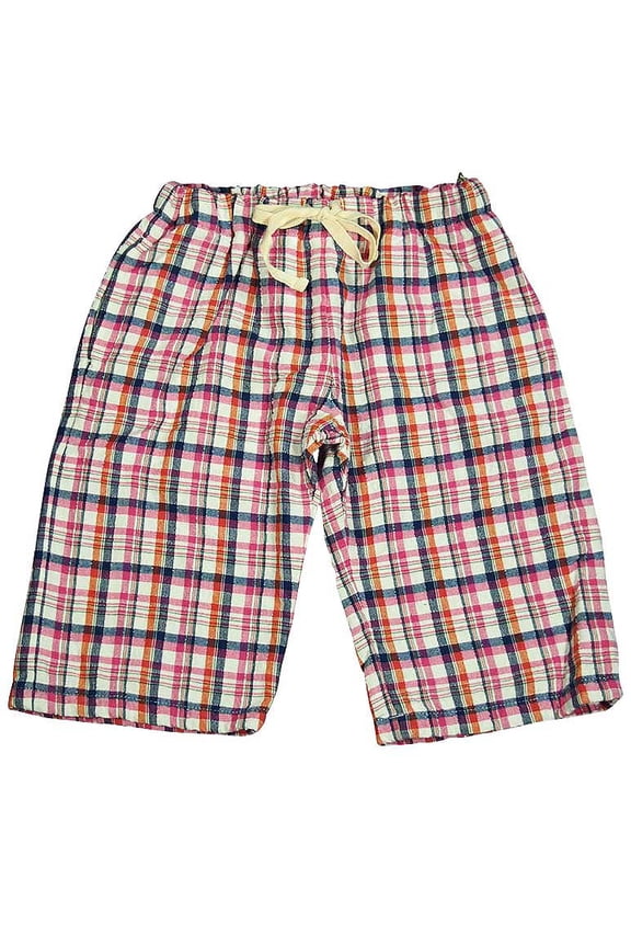 Dinky Souvenir by Gold Rush Outfitters - Little Girls Seersucker Plaid Pant 13540-3 (PINK)