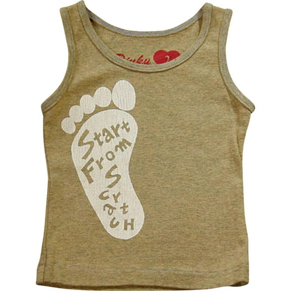 Dinky Souvenir by Gold Rush Outfitters - Little Girls Tank Top 16526-2 (heathered mustard foot)