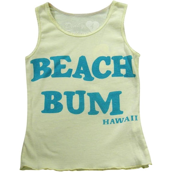 Dinky Souvenir by Gold Rush Outfitters - Little Girls Tank Top 16543-4 (yellow beach bum)