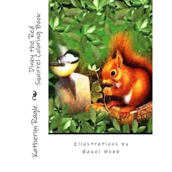 Dinky the Red Squirrel Coloring Book, (Paperback)