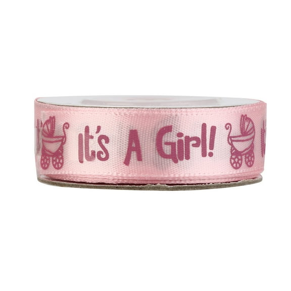 Dinmmgg 10 Yards It'S A Boy Girl Baby Shower Ribbon Grosgrain Ribbon Gift Belt Decor Movie Wrapping Paper Girls Wrapping Paper Wrapping Paper Adult Wrapping Paper Puppy Wrapping Paper Christmas