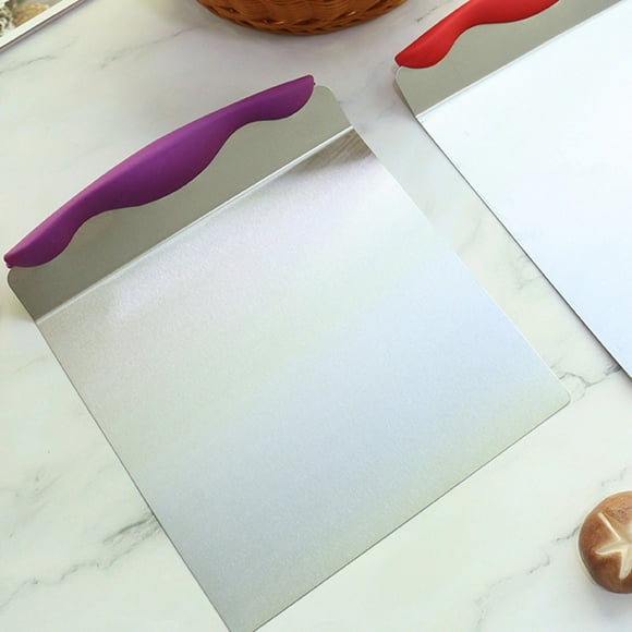 Dinmmgg Bench Scraper Stainless Steel Cake Transfer Shovel Pizza Cake Moving Tool