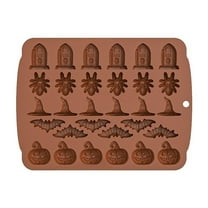 Dinmmgg Candy Molds Halloween Baking Shapes Soft Elastic Silicone DIY Jelly Fondant Baking Heat Resistance Cold Resistance Creative Kitchen Accessories