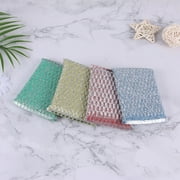 Dinmmgg Dishcloth and Wipes Kitchen Supplies Kitchen Cleaning Supplies Sponge Cleaning Cloth Cleaning Cloth Brush King 4 Pack of Oil Stains Removal Wipe