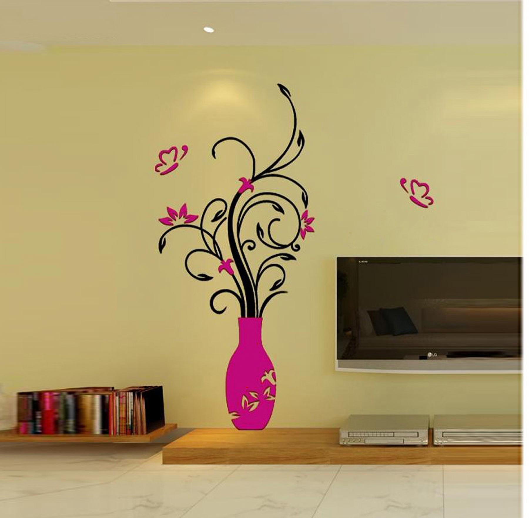 Dinmmgg Diy 3D Acrylic Wall Stickers Living Room Bedroom Tv Background