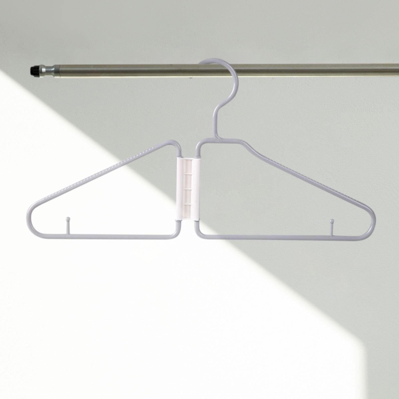 5-Pack Portable Folding Clothes Hangers - Travel & Cruise Drying Rack Accessories (Blue)