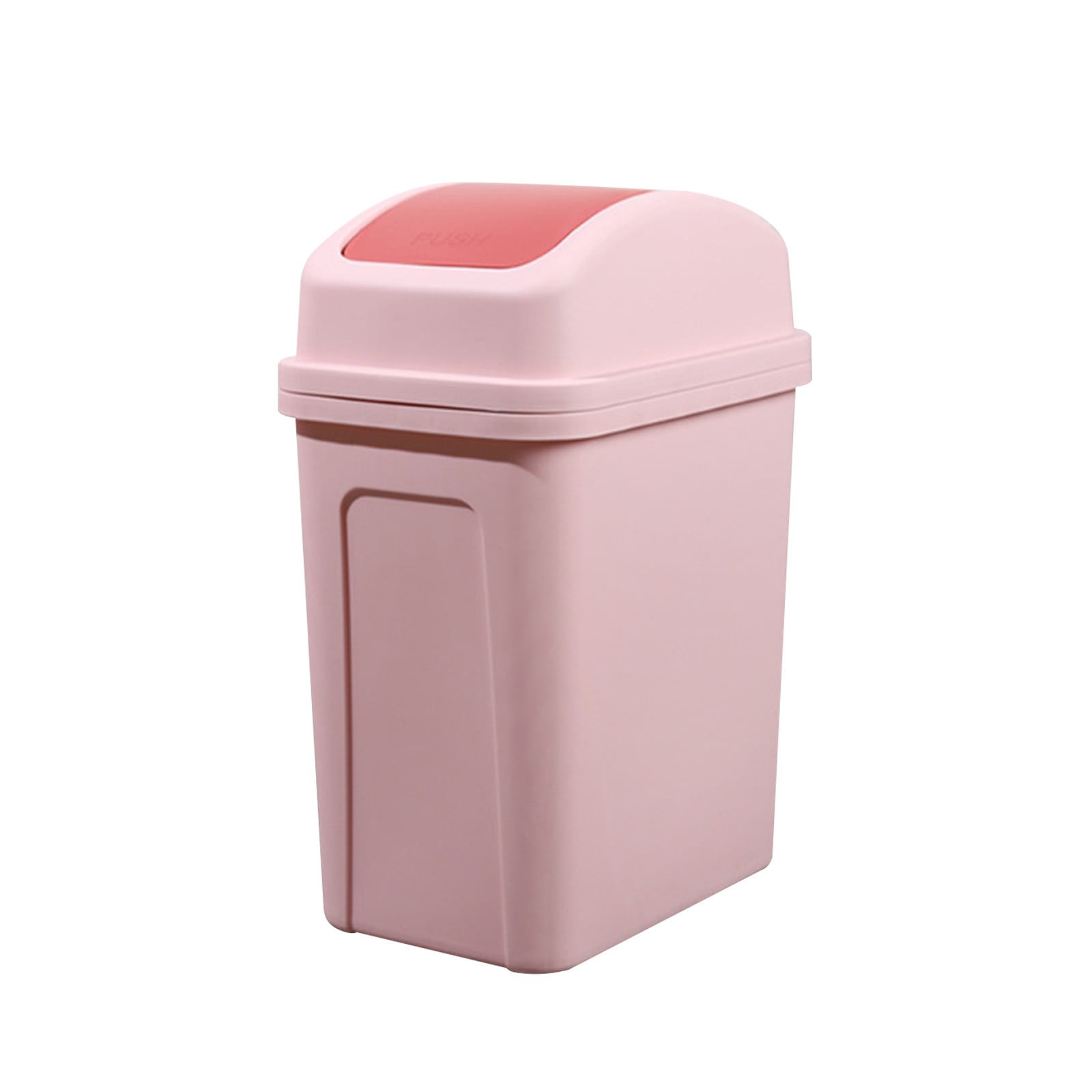 Dinmmgg Trash Can Bathroom Trash Can With Lid 5.5 Plastic Garbage Can ...