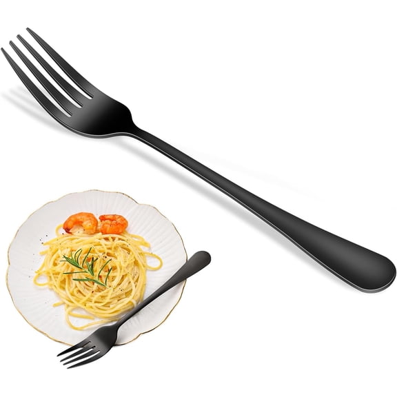Dinner Forks,8-Piece 8 Inches Stainless Steel Table Fork,Dishwasher Safe Flatware Forks,Food Grade Mirror Polishing Silverware Main Fork For Home,Restaurant Or Hotel