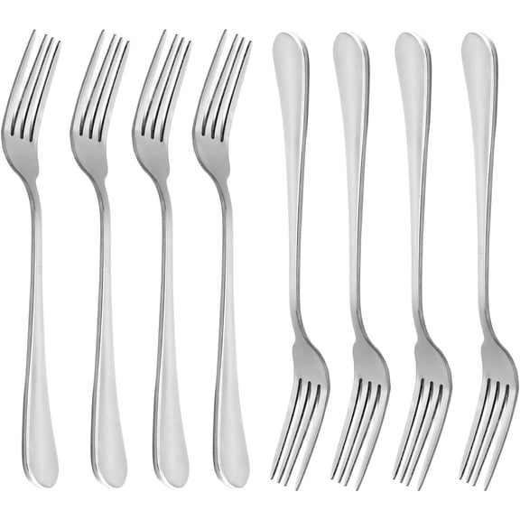 Dinner Forks, 8 Stainless Steel Dinner Forks