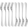 thumbnail image 1 of Dinner Forks, MCIRCO 18/10 Heavy-duty Stainless Steel Dinner Forks,Salad Forks Set of 8, 8 Inches, 1 of 2