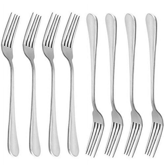 Dinner Forks, MCIRCO 18/10 Heavyduty Stainless Steel Dinner Forks,Salad Forks Set of 8, 8