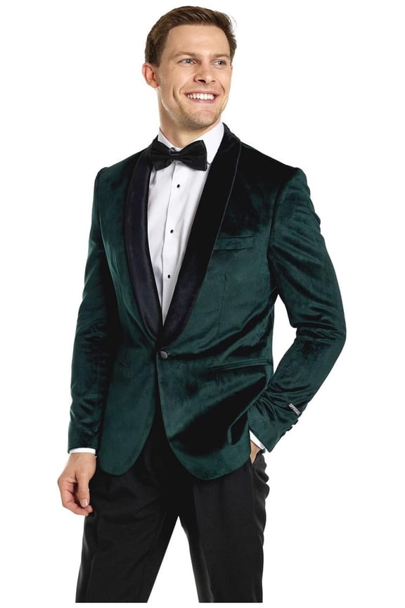 Men's Blazers Dinner Jacket - Rich Green - US 44 Green