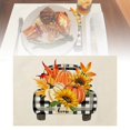 Dinner Mats Autumn Thanksgiving Decoration Placemat Pumpkin Printed