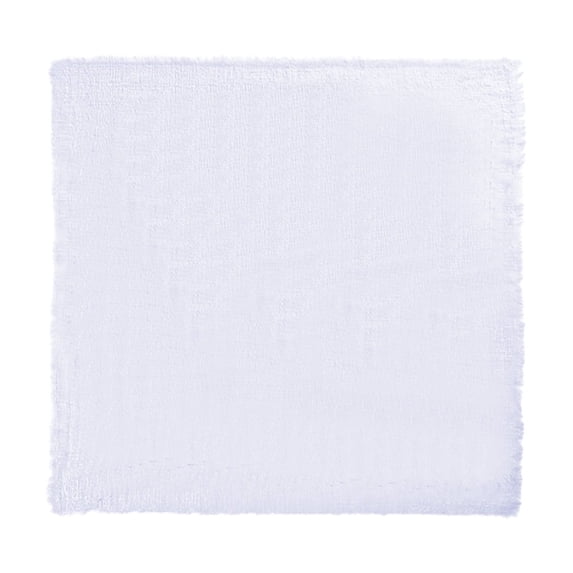 Dinner Napkins Cloth - 42x42 cm Linen Placemat with Tassel and Pleated Design for Western Table Setting in Multiple Colors