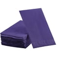 thumbnail image 1 of Dinner Napkins Disposable Guest Towels, Purple Beverage Napkins Soft and Absorbent Paper Napkins Dinner Size for Party, Wedding Or Every Day Use, 8” x 4.5” 2 Ply Party Napkins, Pack of 40 -By Amcrate, 1 of 6
