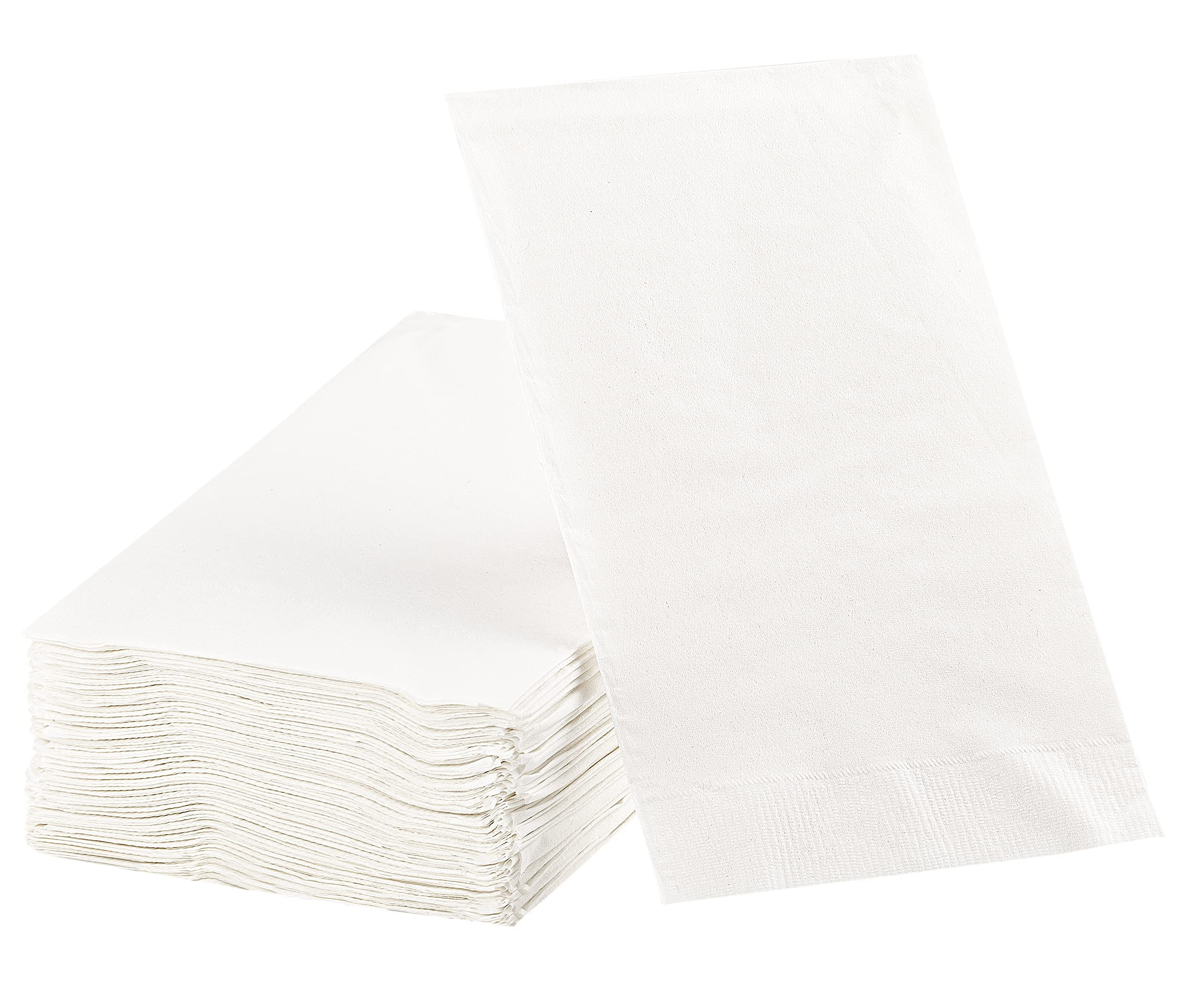Dinner Napkins Disposable Guest Towels, White Beverage Napkins Soft and