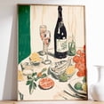 thumbnail image 1 of Dinner Party Retro Food Vintage Kitchen Poster UNFRAMED PAPER POSTER, Home Decor, 1 of 3