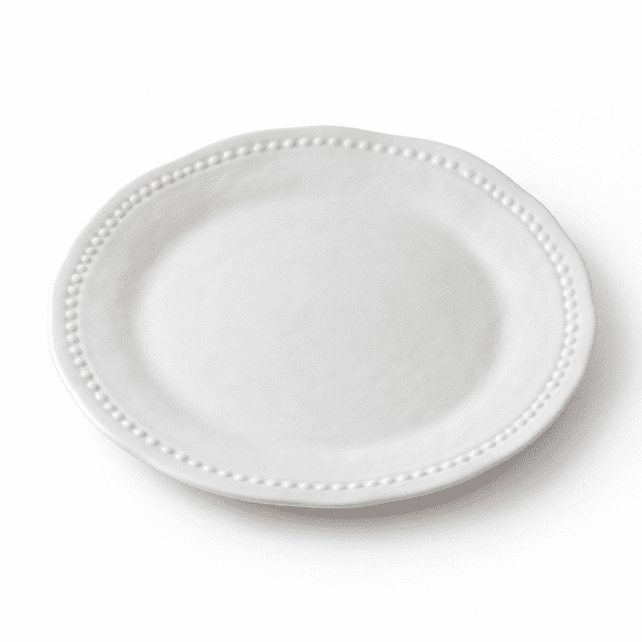 Dinner Plates Round Shatter Resistant 10.5 Inch Set Of 6 White
