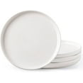 thumbnail image 1 of Dinner Plates Set of 4, Handcrafted Porcelain Wavy Rim 10.5 Inch Modern Ceramic Plates Set, Dinnerware Dishes for Kitchen-Microwave&Dishwasher&Oven Safe, Chip resistant-Speckeld White, 1 of 6