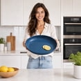 thumbnail image 1 of Dinner Plates with Deep Rim for Serving Salad and Pasta, Microwave and Dishwasher Safe Reusable Plates, 1 of 6