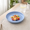 thumbnail image 1 of Dinner Plates with Deep Rim for Serving Salad and Pasta, Microwave and Dishwasher Safe Reusable Plates, 1 of 6