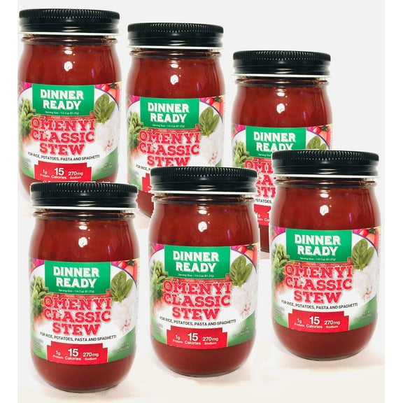 Dinner Ready Omenyi Classic Stew - Full Family Pack-6 jars