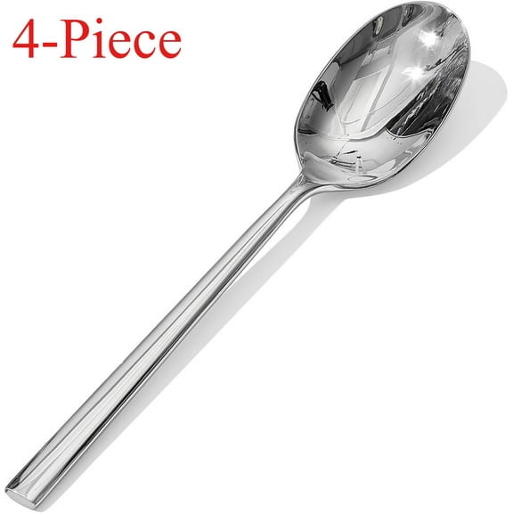 Dinner Spoon Set, 4-Piece Tablespoons Silverware Spoons, Premium Food Grade Stainless Steel Spoons, Mirror Finish & Dishwasher Safe, Use for Kitchen, Home, Wedding, Party