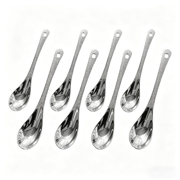 Dinner Spoon Set,6 Pcs Tablespoons, Food Grade Stainless Steel Spoons,Durable Metal Spoon,Tablespoon,Silverware Spoons Only,Mirror Finish & Dishwasher Safe,Use for Home,Restaurant