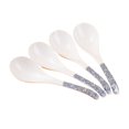 Dinner Spoons 4 Piece Japanese Ceramic Soup Spoon Porcelain Long