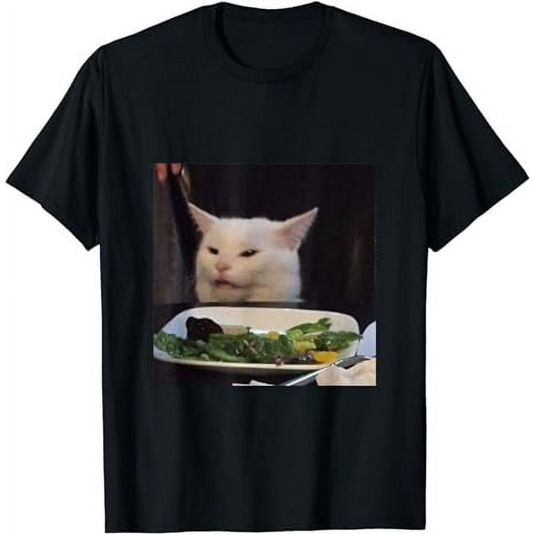 Dinner Table Cat Meme Funny Internet Yelling Confused Gift T-Shirt Dinner Table Cat Meme Funny Internet Yelling Confused Gift T-Shirt