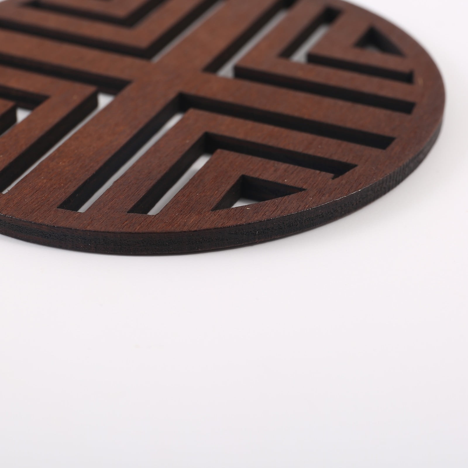 Dinner Table Set for 6 with Fringe Napkins Wooden Art Kit DIY Art With